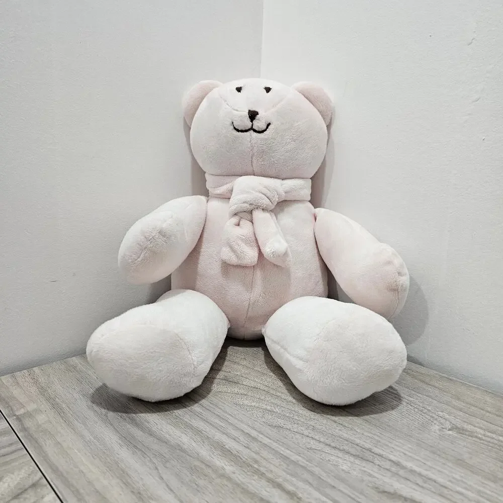Ralph Lauren Pink Bear with Scarf Tie Plush Soft Baby Girl Pastel Infant